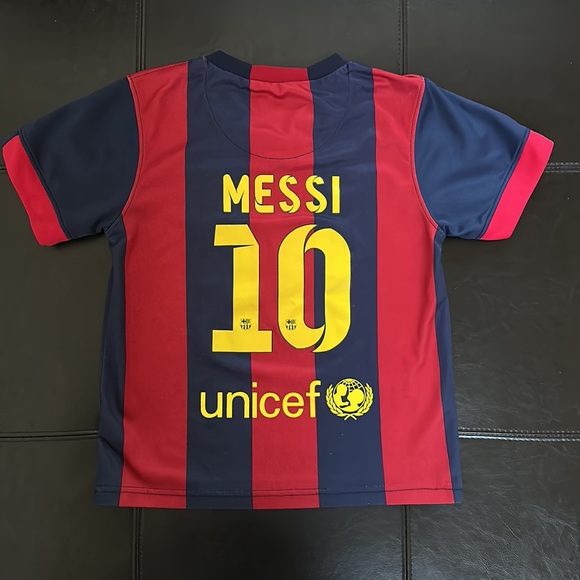 Nike Kids Messi Jersey - Red and Blue - Picture 1 of 14